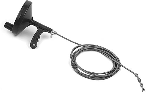 Wakects Planchers de Tarif de 16 Pieds, Nettoyer de Drainage en Acier Flexible à Serpent avec Manivelle à Main pour le Plancher de Baignoire de Lavabo de Cuisine