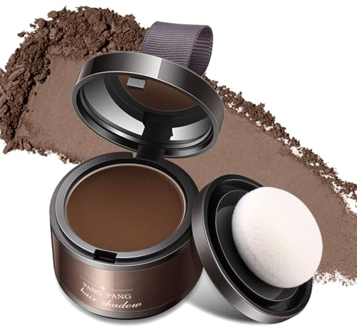Root Touch Up & Hairline Powder Dark Brown, with Windproof & Sweatproof Formula, Instant Hair Loss Concealer & Filler Powder for Thinning Hair