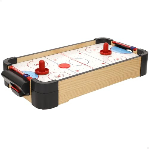 ColorBaby CB Games Air Hockey de sobremesa, Estructura 40 cm, Plástico Resistente, 2 Palas, 2 Discos, 2 Jugadores, Juegos de Mesa, Juguetes para niños, Diversión en Familia, +6 años (39528)