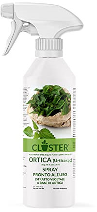 CLOSTER Macerato di Ortica Spray - Fertilizzante Uso Fogliare e Antiparassitario Insetticida Naturale - Difende le Piante da Insetti Acari Funghi Parassiti su Fiori Frutta Orto Giardino (Spray 500 ML)