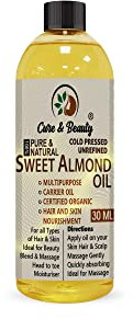 Sweet Almond Oil – 100% Pure Certified (50ml) For Skin, Hair, Massage, Nails, Face, Body, Stretch Marks - Skin Care, Carrier Oil |Vegan|