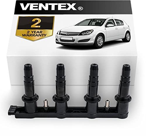 VENTEX® Ignition Coil Pack VXS1713 Compatible with Vauxhall Vectra Zafira 1.8 Astra H 1.6 Corsa VXR 6-Pin