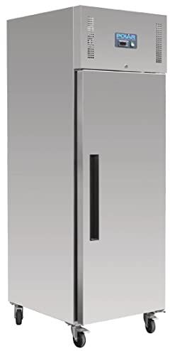 Polar Refrigeration U-Series 350W Single Door Bakery Fridge 850 Litre, Stainless Steel, 2°C to 5°C, 2010(H)x740(W)x990(D)mm, Capacity 18 Trays (600x400mm), Lockable Castors, Energy Rating D | GL180