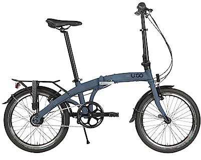 U.GO Dare U•Go i7 Folding Bike 20, Bici Pieghevoli Unisex-Adult, Blue, Uni