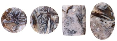 Agate en bâton Cabochon (Pack 30gr) | Pierres précieuses naturelles pour la bijouterie, l'artisanat, la décoration, les cadeaux | Pierres précieuses naturelles | Pierres de Chakra | Agate naturelle
