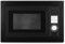 Smad Einbaumikrowelle mit Grill, Kombi, 900W, 25L, Einbaumikrowelle 60cm breit, 8 Automatikprogramme, Auftaufunktion, Elektronikuhr, LED-Dispaly, Glasdrehteller 31,5cm, Kindersicherung, Schwarz