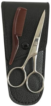 Healeved Ciseaux à Sourcils Et Moustache Acier Inoxydable Kit De Coupe Barbe Et Précis Pour Homme Outil Professionnel Et Bricolage à Domicile