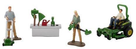 Britains John Deere Garden Playset Farm Toys | Farm Play Sets with Tractor - John Deere Tractor Toys, Britains Farm Toys, Detailed Miniatures, 3+