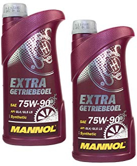 MANNOL Getriebeöl Extra Getriebeoel 75W-90 API GL 4/GL 5 LS 2 Stück á 1 Liter