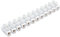 Velamp Mammut MG303 Barretta di 12 Morsetti elettrici (Tbs-3A-4 mm2), Certificazione NF, in PP, Bianco