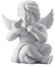 Rosenthal Engel mit Schmetterling Figur, 10,5 x 9 x H 8 cm, Porzellan Weiss-matt, inkl. Geschenkbox