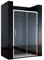 SONNI Schiebetür Dusche 130 cm Duschtüren Duschabtrennung Glasschiebetür Höhe 185 cm Klarglas Duschwand Duschkabine