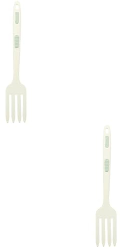 UPKOCH 2 Piezas Tenedor De Espagueti Machucador Tenedor Para Mezclar Cucharas Ranuradas Para Cocinar Tenedor De Ensalada Tenedores y Cucharas Patata Gel De Sílice Tenedor De Mango