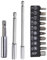 Lot de 13 embouts de rallonge 1/4, porte-embout magnétique, 60/100/150 mm, rallonge d'embout pour visseuse sans fil, porte-embout magnétique à changement rapide, rallonge de foret avec 10 forets