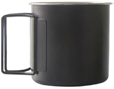 Uqezagpa Campingbecher aus Edelstahl, 330 ml, für Kaffee, Wein, Outdoor, Wasser, stapelbar, leicht, Camping-Geschirr