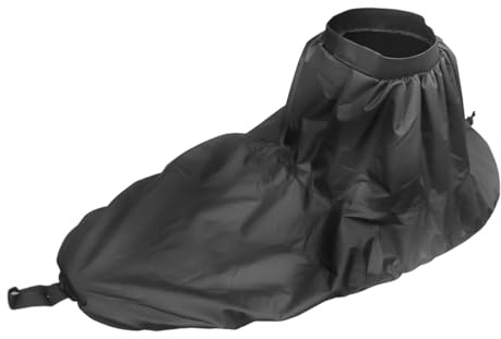 Nicear Universell verstellbarer Kajakrock, wasserdichte Cockpit-Abdeckung, Kanu, Surfkajak, Spritzdecke, schwarz, Paddelzubehör, Outdoor-Wassersportausrüstung