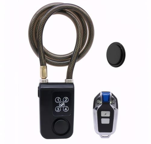 Mengshen Verrou d'alarme étanche 110 dB Alarme antivol puissante avec traceur GPS 45,7 m Télécommande pour vélo, moto, scooter