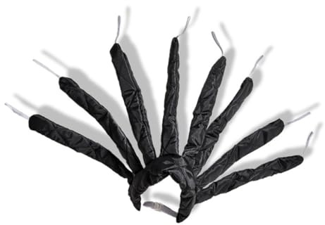 YIXANNX Tête-monté Doux Cheveux Bigoudi Filles Bandeau Rouleaux Sans Chaleur Coton Curling Bâton Tige De Couchage Mince Cheveux Outil, Noir