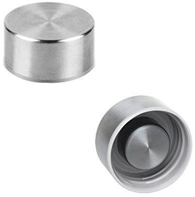 RYACO replacement stainless steel water bottle cap borosilicate glass water bottle 550 ml and 360 ml (2 pack)