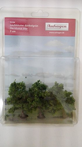 Auhagen 70936 - Árbol de Hoja caduca (7 cm), Color Verde Oscuro