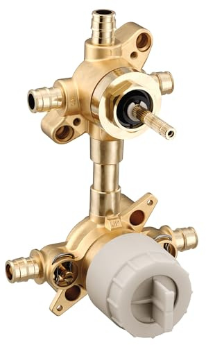 Moen U362CXS M-CORE Mixing Valve with 3 or 6 Function Integrated Transfer Valve with Cold Expansion PEX Connections and Stops