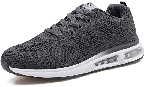 Zapatillas Deportivas Mujer Bambas Ligero Mujer Zapatos para Correr Mujer Calzado Deportivo Tenis Mujer Gris,38 EU