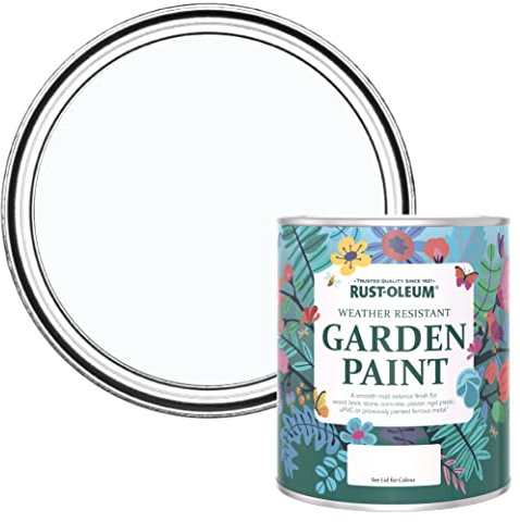 Rust-Oleum Light Blue Mould Resistant Garden Paint in Matt Finish - Icecap 750ml