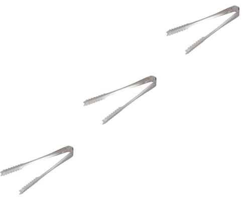 Alipis Lot De 3 Mini Pinces À En Acier Inoxydable De 15 Cm Outils De Cuisine Polyvalents Pour La Maison 4 Pièces X 3