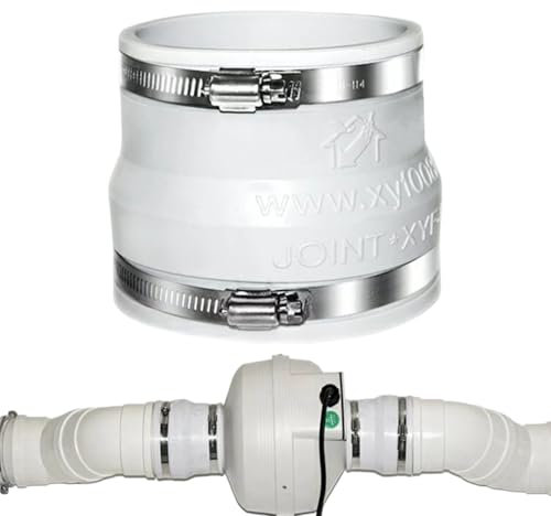 Torkarslanganslutning ventilationsrör-PVC-kontakt, slitstark sanitär försörjning, stöttjuvarverktyg för arbete, lägenhet, sovsal