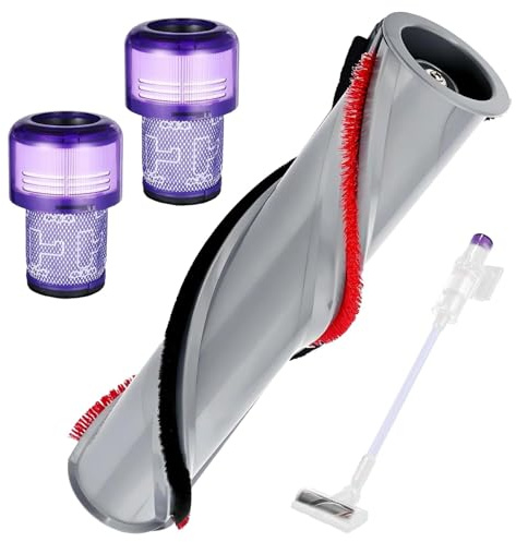 Ersatzbürstwalze Ersatzteile für Dyson V11, Enthält 2 HEPA-Filter, für Dyson Aufsatz Staubsauger V11 Bodendüse Zubehör Bürste, Wischaufsatz für Dyson V11, für Dyson Ersatzbürste