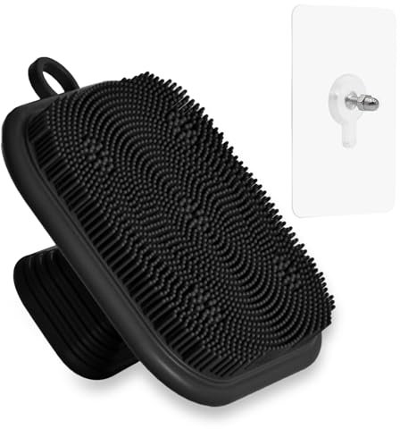 Gesichtsreinigungsbürste Face Scrubber Gesichtspeeling - Silikon Gesichtsreiniger, Entferner Peeling Bürste Gesichtsbürste - reinigt effektiv Poren, schuppt und massiert, Unisex, mit Klebehaken