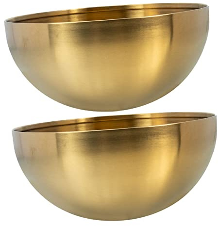ZUNOXAZ 2pezzi Ciotole Insalata Coreane in Acciaio Inossidabile per Frutta Pasta e Snack Resistente e Facile da Pulire per Uso Quotidiano
