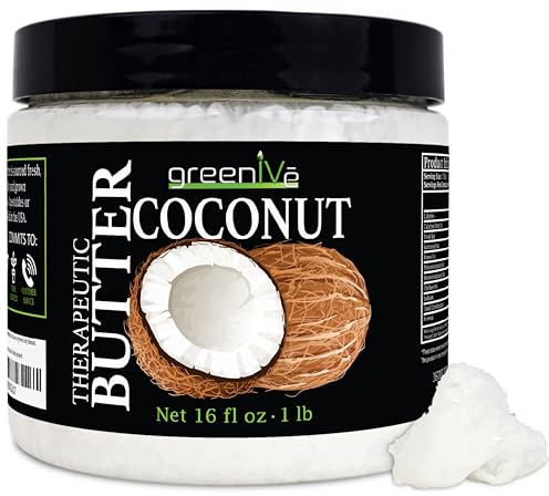 GreenIVe - 100% Pure Virgin Raw Coconut Oil - Organic - Pure - Virgin - Exclusively on Amazon (16 Ounce)