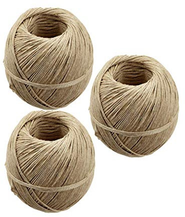 IMBALLAGGI GR 300 (3 GOMITOLI) SPAGO FINE da 2/4 Avana per Salsicce, SALUMI, ARROSTI, ARROTOLATI, Corda Molto Resistente