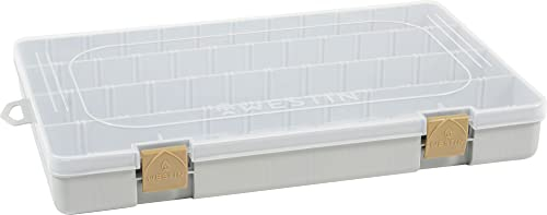 Westin W3 Tackle Box 36x22,5x4,8cm - Köderbox zum Spinnfischen, Angelbox für Köder, Tacklebox für Gummiköder & Wobbler