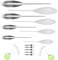 Fizdoqg 8 Stück Spirolino Forelle Set - 4X Sbirolino Schwimmend 4X Spirolino Sinkend 8g 10g 15g 20g und Dreifachwirbel Angeln Kleine Schnurstopper Sbirolino Forellen Set, Sbirolino Set Angelzubehör