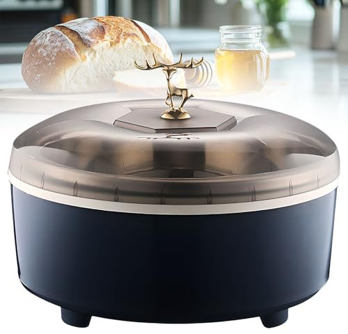 INIULLUV Machine de Fermentation du Pain 5 L – Température réglable 20-55 ℃, boîte de Fermentation thermostatique Automatique avec Doublure en Acier Inoxydable pour Yaourt, Pain, Petits Pains Blue