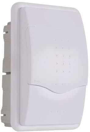 CABLEPELADO - Caja Empotrar 1-4 Elementos con Puerta Opaca Blanco – Instalación Segura, Estética y Duradera para Sistemas Eléctricos en Interiores