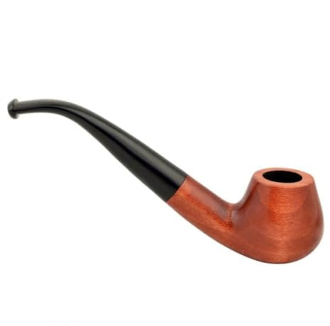 Mr. Brog nr. 54 cafe visselpipa – böjd päronträ-resepipa, 3 mm kondensator, ca 135 mm, ca 30 g (pecan)