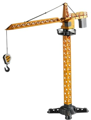 Ngbbby Jouet de Camion de Grue Simulation d'alliage 16x15x2 Pouces, Ensemble Jeu Construction pour Les Tout-Petits Enfants garçons