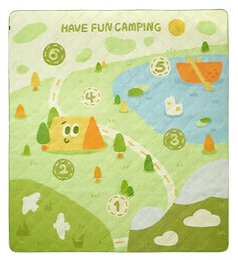 Coperta da picnic, lavabile con per il trasporto, coperta da spiaggia a tema gioco, per campeggio, festival musicali, spiaggia, soggiorno, prato, cortile