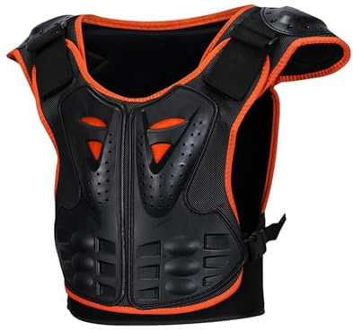 Kids Body Armors - Brustwirbelsäulenschutz, REIT-Sicherheitsweste | Motocross-Körperschutz für Kinder mit reflektierendem Design, widerstandsfähige, verstellbare Träger für und Mädchen
