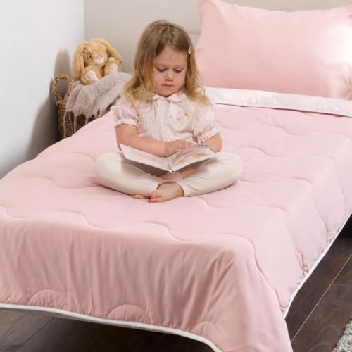 Hygge Sheets® Kids Coverless Duvet – Single Beds – 4.5 Tog (Pink) | Reversible, Super Soft Microfiber, UK Brand