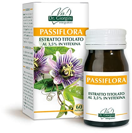 Dr Giorgini PASSIFLORA Estratto Titolato al 3,5% in Vitexina Pastiglie - 30 g