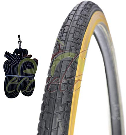 Pneu 1 Noir + 1 chambre à air pour vélo City Bike Vélo trekking 700 x 32 1 5/8 1/4 (32 – 622)