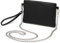 Damen PU Leder Schultertasche Kleine Umhängetasche Retro (Typ02 Schwarz)