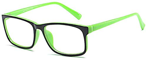Boolavard Blue Light Blocking Brille Square Nerd Brillengestell Anti Blue Ray Computerspiel Brille (Grün)