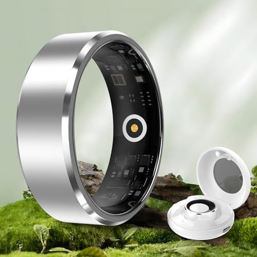 YD LIFE Smart Ring für Herren Damen - 2025 AI Fitness Tracker 5 ATM Wasserdicht mit Temperaturmessung,100+ Sportmodi,Schlafmonitor,Herzfrequenz, SpO2, Smartring für Android iOS