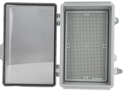 Outdoor Electrical Box: IP67 Water Proof Abs Plastic Enclosure with Mounting Plate for Electrical Projects, 175X275x110mm