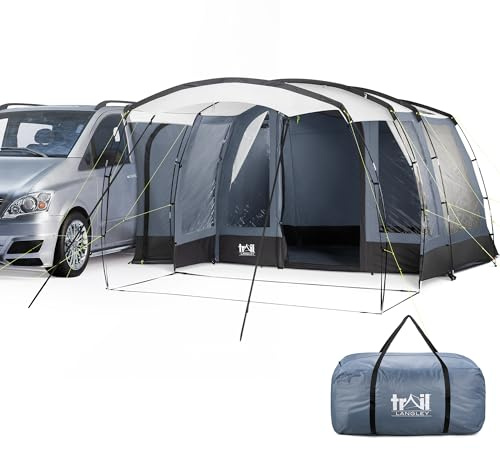 Trail Langley Skylight Driveaway Awning for Campervans, Side Tent, UPF50+ UV Protection, 5000mm Waterproof, Groundsheet, Windows, Front Canopy, Cowling Height 180cm-210cm (L330cm x W300cm x H210cm)
